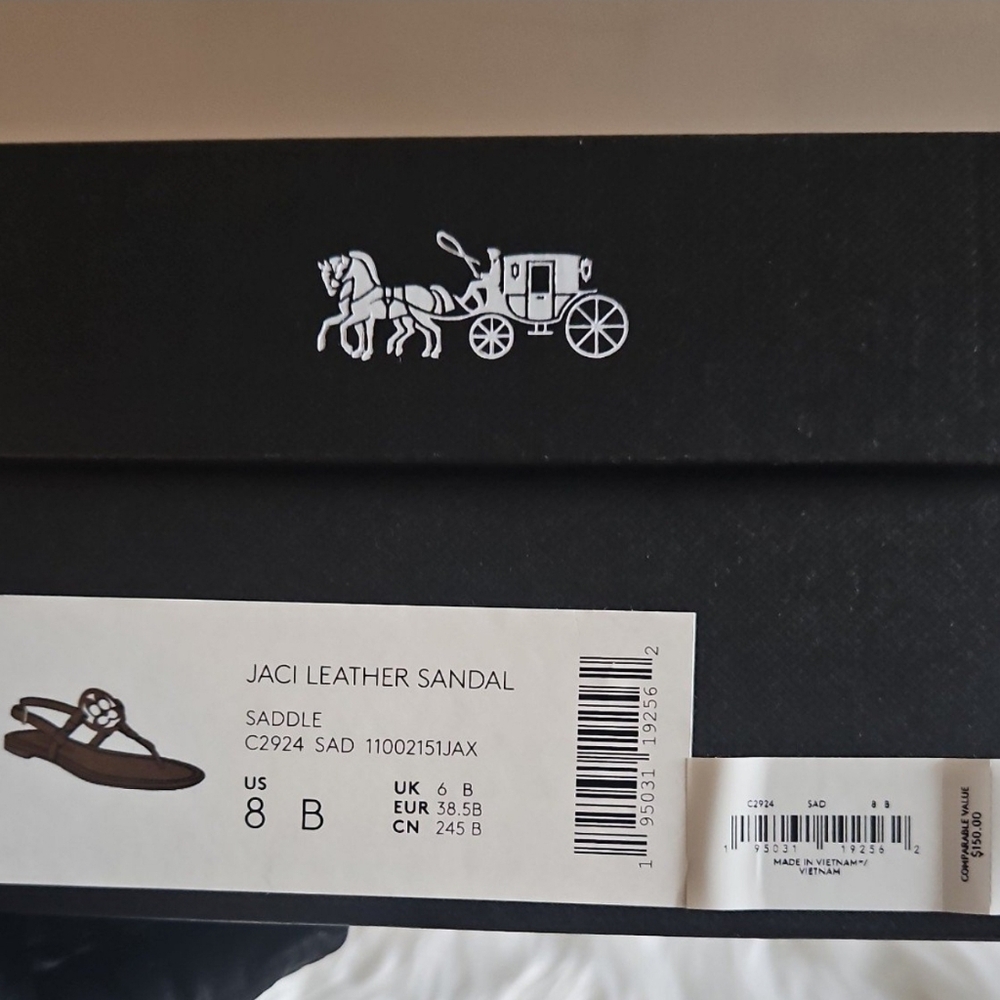 Coach Sandals Size 8 Brown
